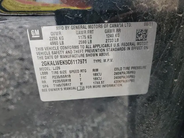 2012 GMC TERRAIN SLT  