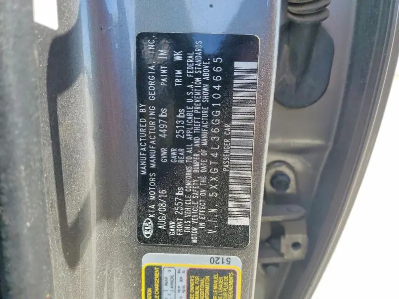 2016 KIA OPTIMA LX  