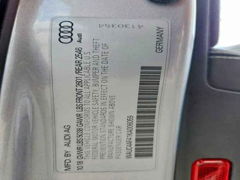 2019 AUDI S4 PRESTIGE  