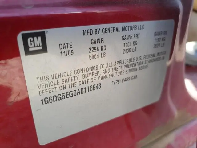 2010 CADILLAC CTS LUXURY COLLECTION  