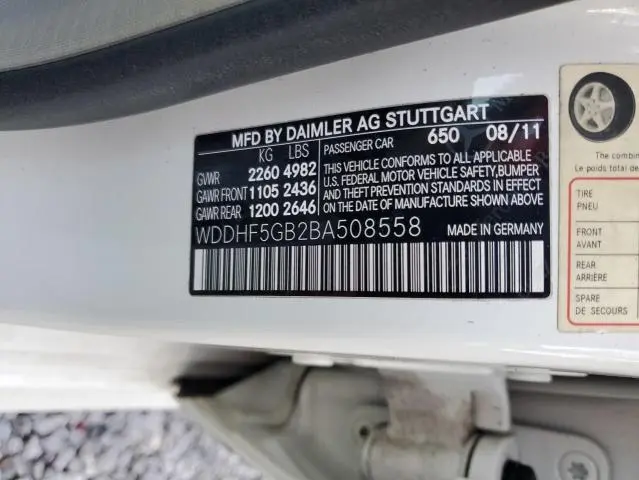 2011 MERCEDES-BENZ E 350