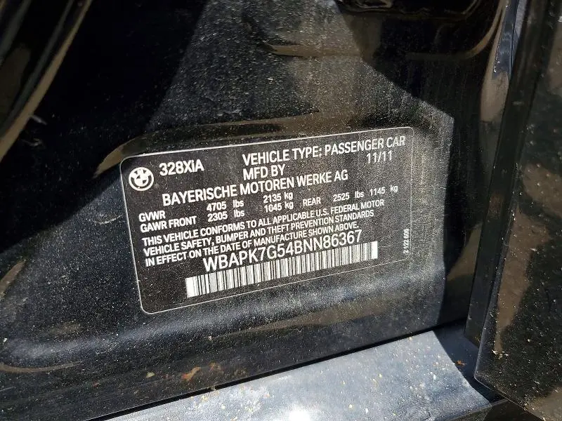 2011 BMW 328 XI  