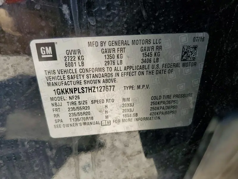 2017 GMC ACADIA DENALI  