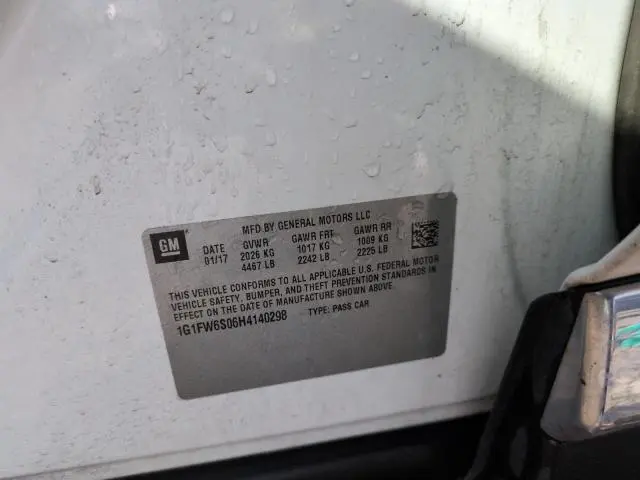 2017 CHEVROLET BOLT EV LT  