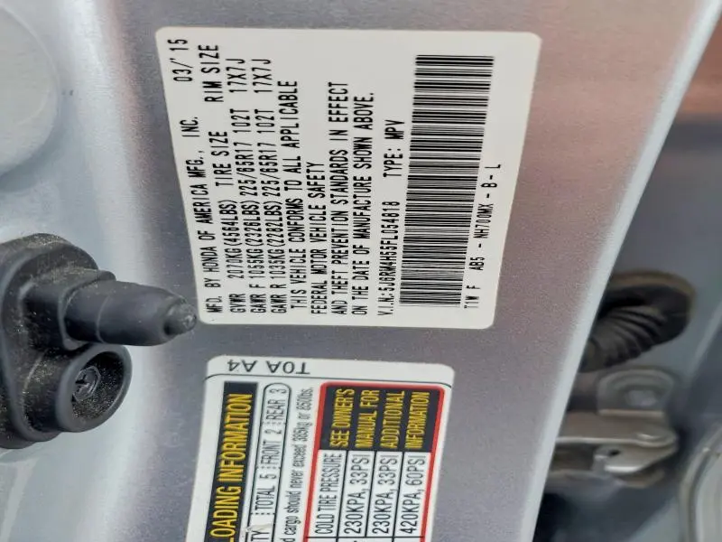 2015 HONDA CR-V EX  