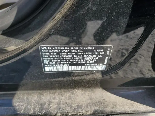 2015 VOLKSWAGEN PASSAT SE  