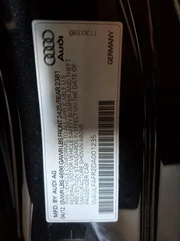 2013 AUDI A5 PREMIUM PLUS