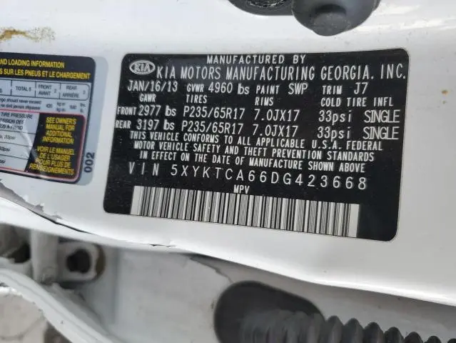 2013 KIA SORENTO LX  