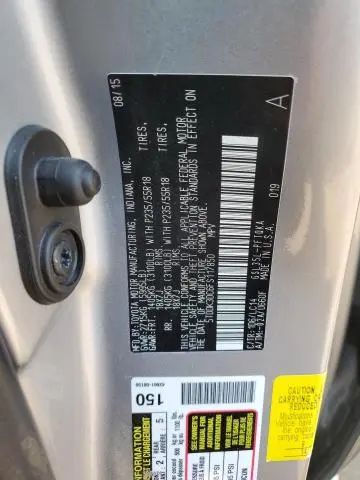 2015 TOYOTA SIENNA XLE  