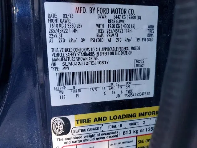 2015 LINCOLN NAVIGATOR   