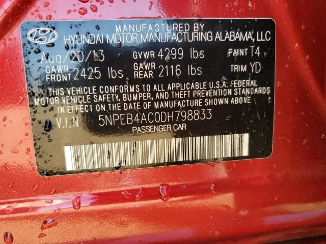 2013 HYUNDAI SONATA GLS  