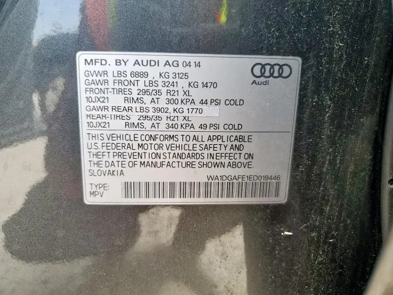 2014 AUDI Q7 PRESTIGE  