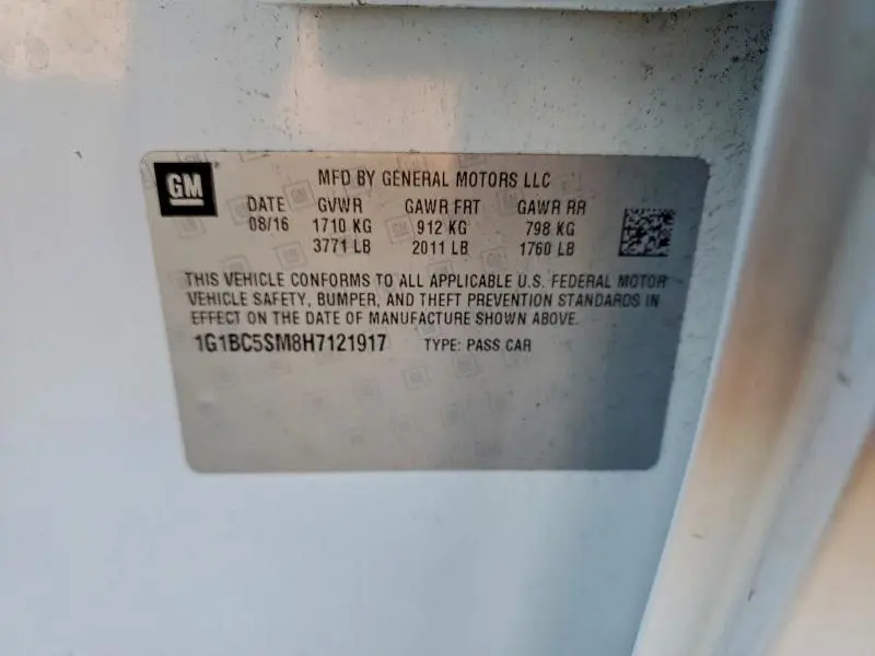 2017 CHEVROLET CRUZE LS  