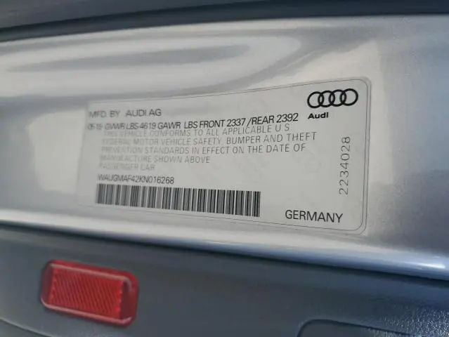 2019 AUDI A4 PREMIUM  