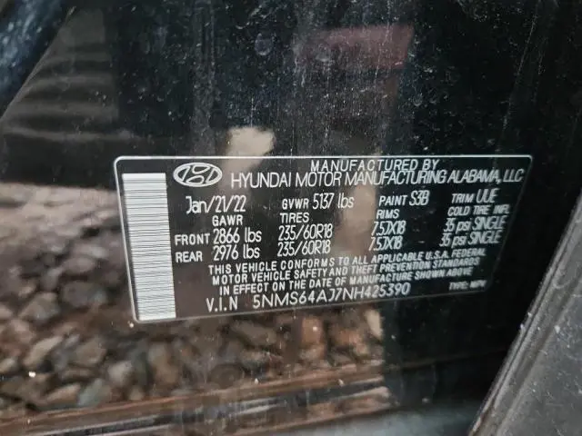 2022 HYUNDAI SANTA FE SEL  