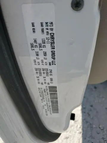 2012 DODGE GRAND CARAVAN SXT  