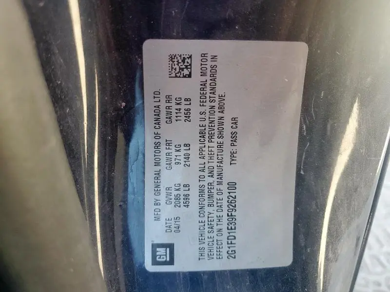 2015 CHEVROLET CAMARO LT  