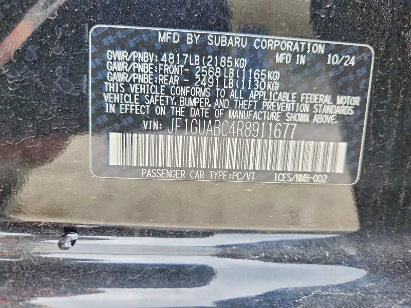 2024 SUBARU IMPREZA   