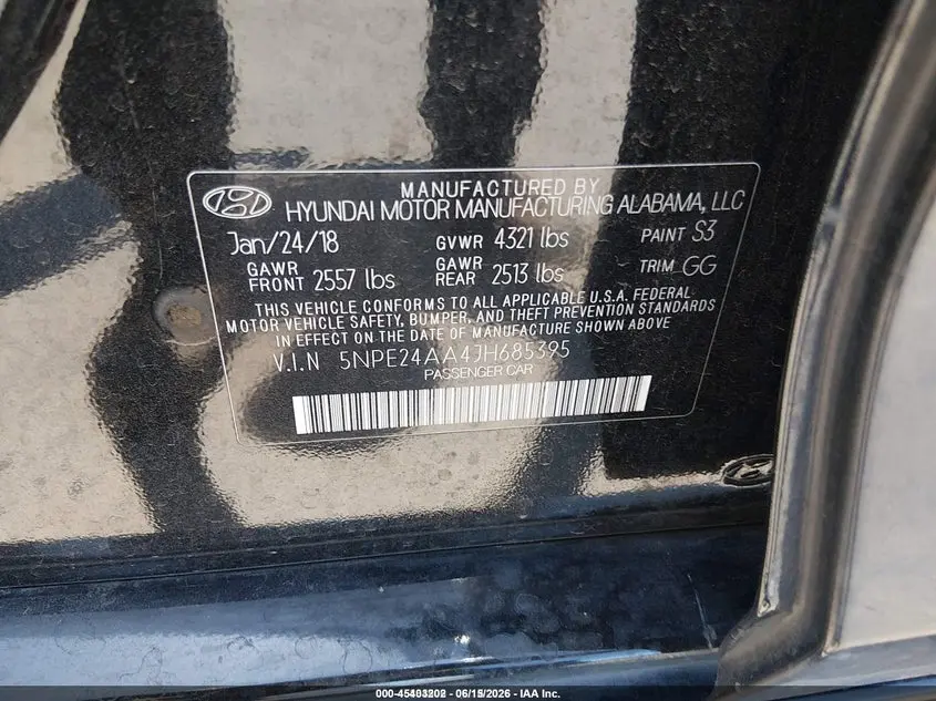 2018 HYUNDAI SONATA ECO