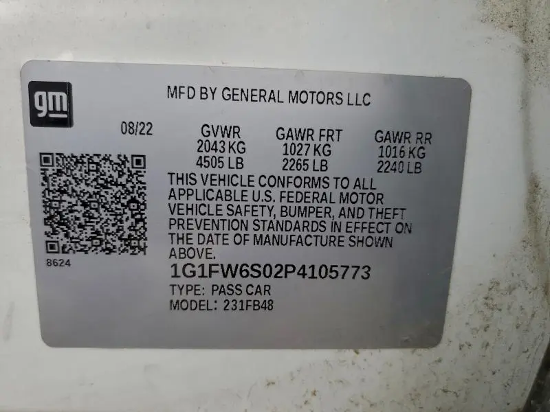 2023 CHEVROLET BOLT EV 1LT  