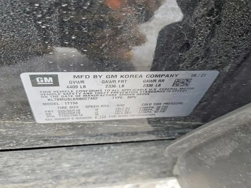 2022 CHEVROLET TRAILBLAZER RS  