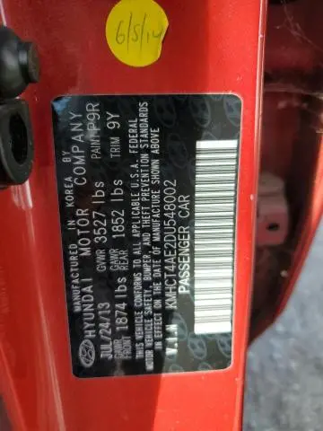 2013 HYUNDAI ACCENT GLS  