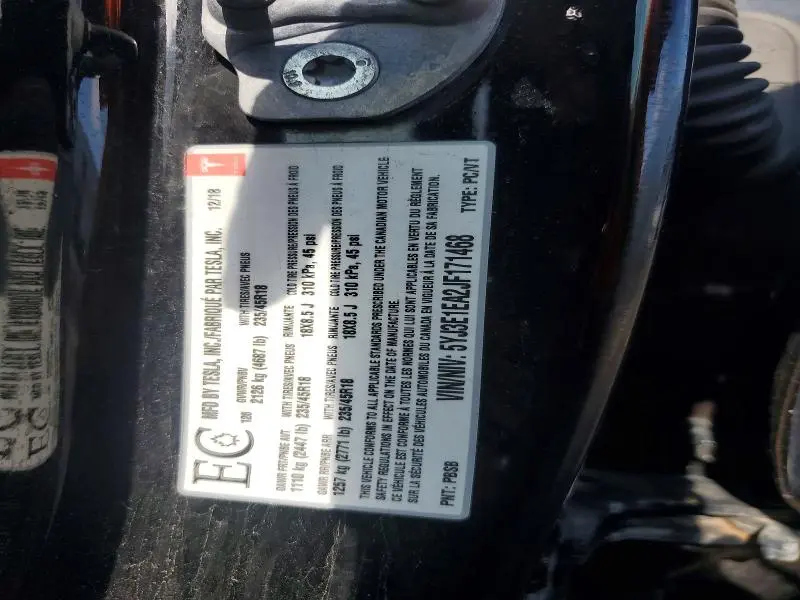 2018 TESLA MODEL 3   