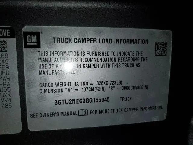 2016 GMC SIERRA K1500 SLT  
