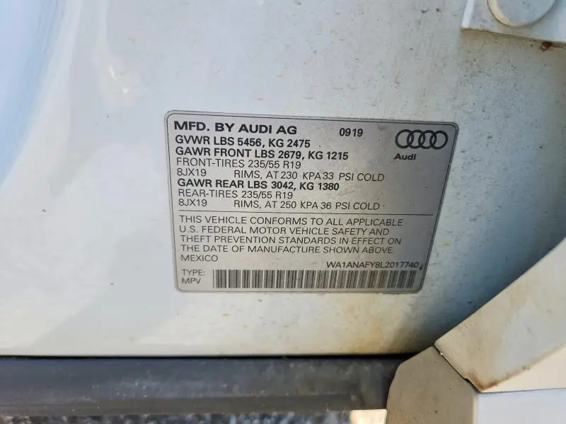 2020 AUDI Q5 PREMIUM  