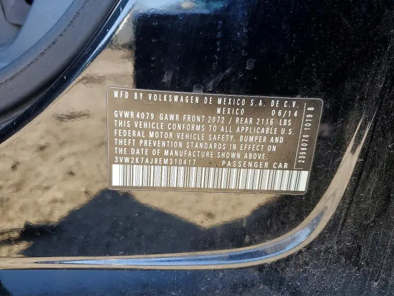 2014 VOLKSWAGEN JETTA BASE  