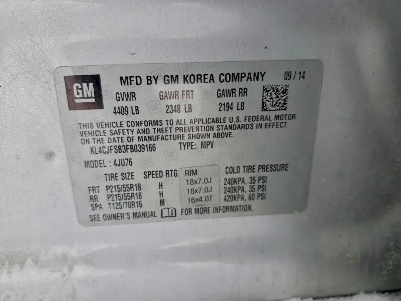 2015 BUICK ENCORE CONVENIENCE  