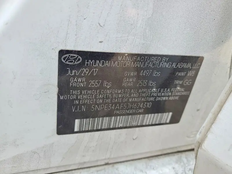 2018 HYUNDAI SONATA SEL  