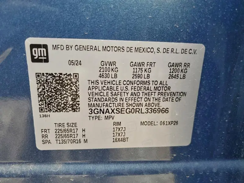 2024 CHEVROLET EQUINOX LS  