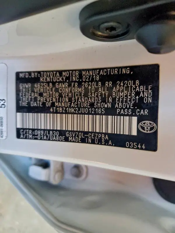 2018 TOYOTA CAMRY XSE  