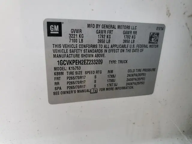 2014 CHEVROLET SILVERADO K1500  