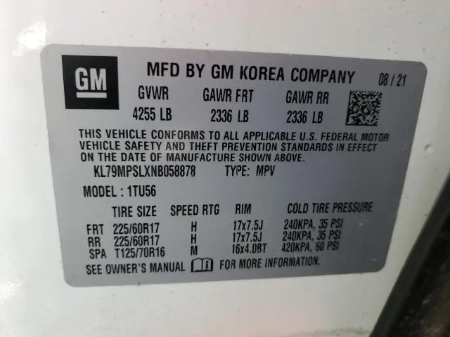 2022 CHEVROLET TRAILBLAZER LT  