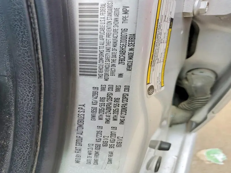 2014 FIAT 500L EASY  