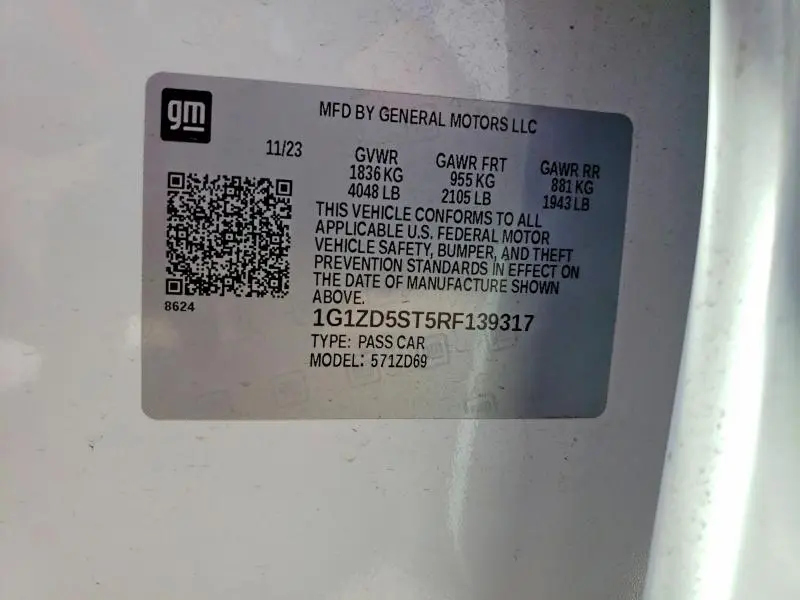 2024 CHEVROLET MALIBU LT  