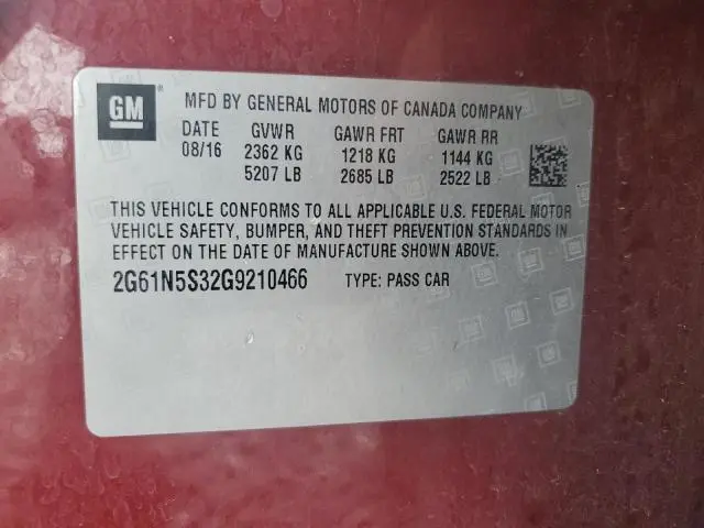 2016 CADILLAC XTS LUXURY COLLECTION  