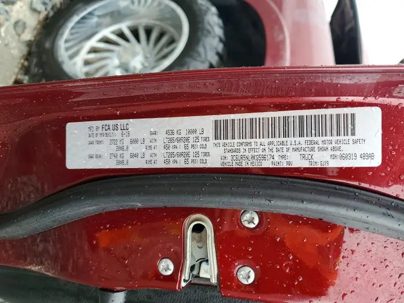 2019 RAM 2500 LARAMIE  