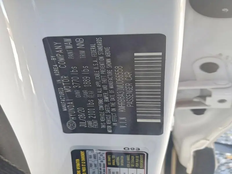 2021 HYUNDAI VENUE SE  