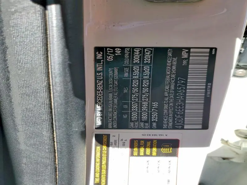 2017 MERCEDES-BENZ GLS 450 4MATIC  