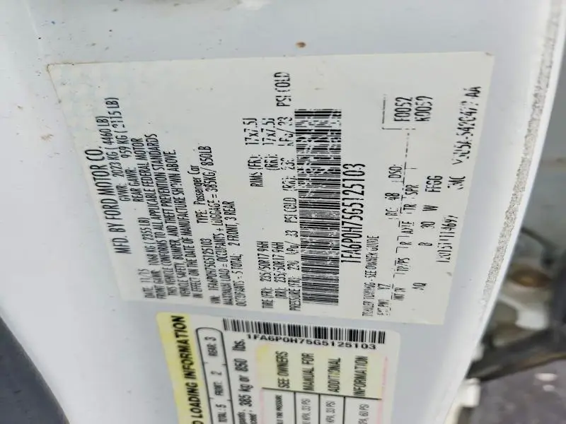 2016 FORD FUSION SE  