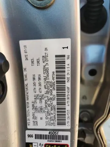 2018 TOYOTA TACOMA DOUBLE CAB  