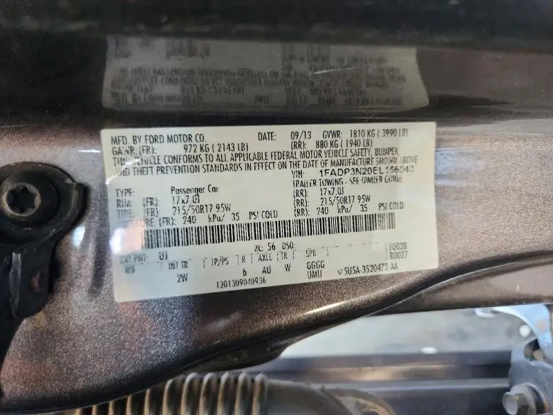 2014 FORD FOCUS TITANIUM  