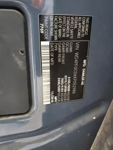 2019 MERCEDES-BENZ SPRINTER 2500/3500  