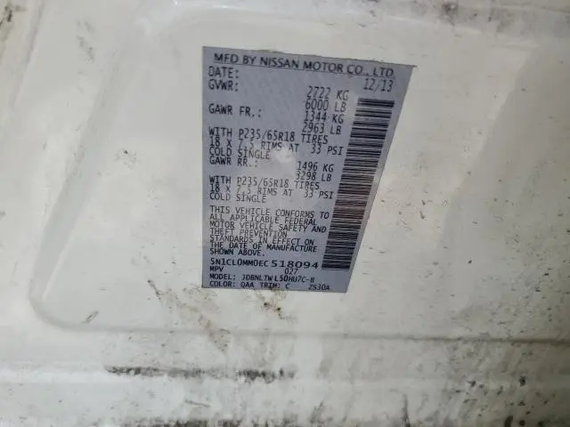 2014 INFINITI QX60 HYBRID  