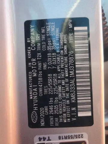 2021 HYUNDAI TUCSON LIMITED  