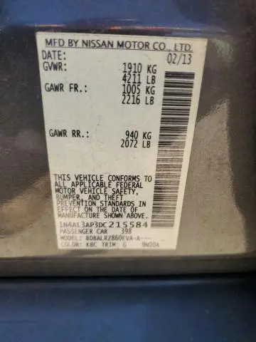 2013 NISSAN ALTIMA 2.5