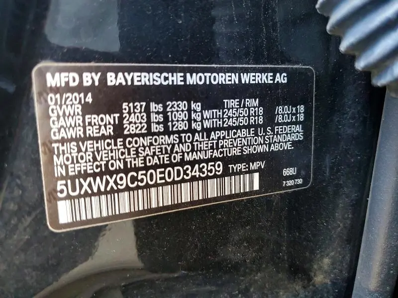 2014 BMW X3 XDRIVE28I  